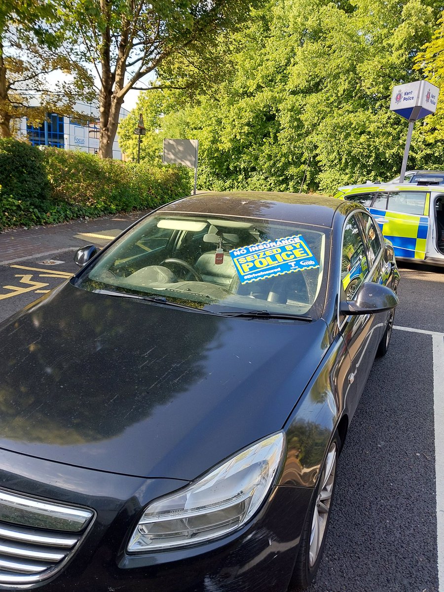 #Team1 sighted this vehicle in #Swanley today. Checks reveal vehicle has #NoInsurance &amp; driver had only a provisional licence even after attempting to give officers false details... Vehicle #Seized &amp; points &amp; a fine inbound for the driver. #DriveInsured ^SK