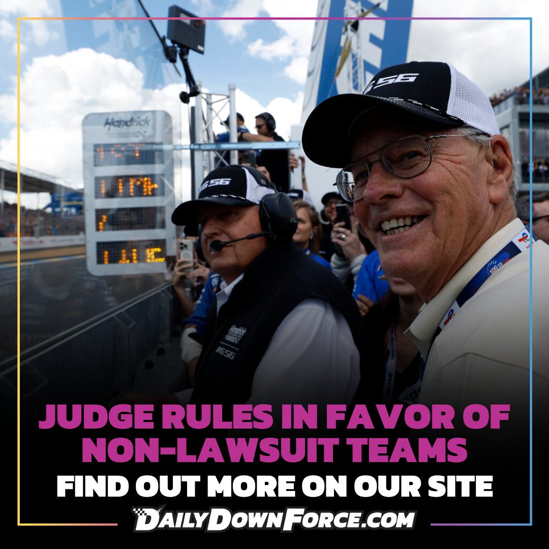 The judge ruled in favor of the teams not involved in the NASCAR charter lawsuit regarding access to sensitive financial documents. Full story on The Daily Downforce

dailydownforce.com/nascar-lawsuit…
