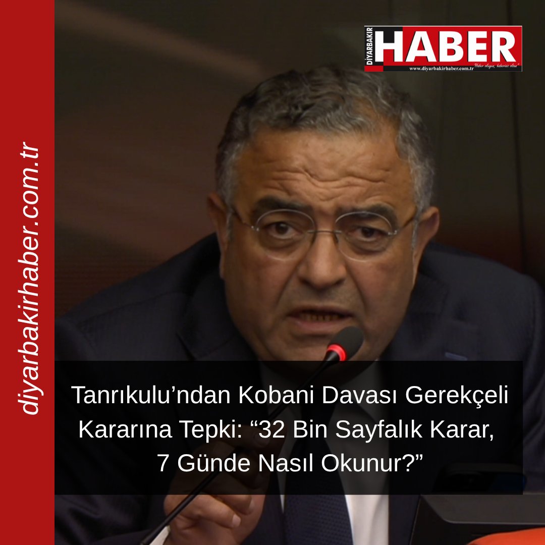 dyrbkrhaber's tweet image. Tanrıkulu’ndan #KobaniDavası Gerekçeli Kararına Tepki: “32 Bin Sayfalık Karar, 7 Günde Nasıl Okunur?”
@MSTanrikulu 
#Diyarbakır #Haber 

diyarbakirhaber.com.tr/tanrikulundan-…