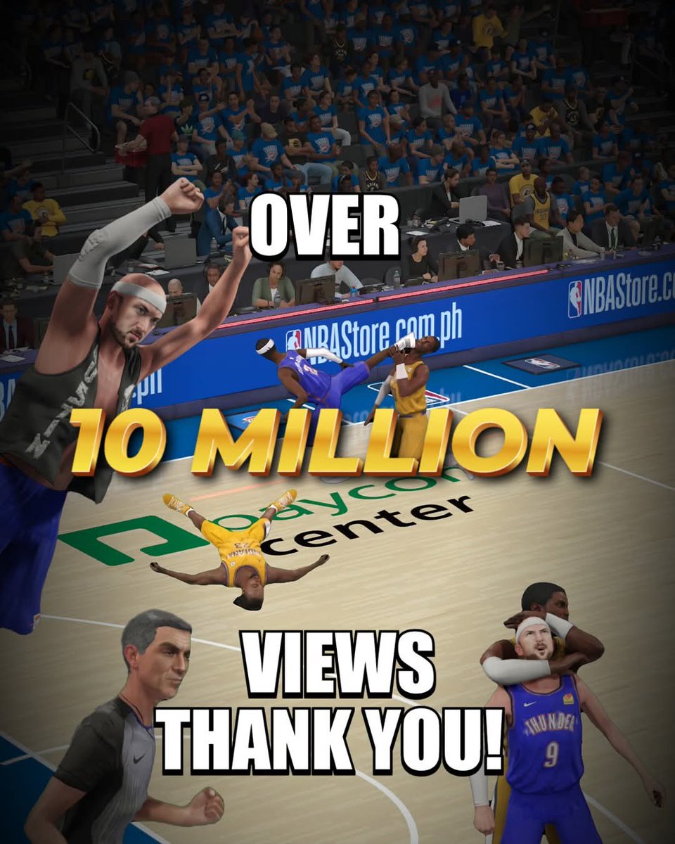 Shady00018's tweet image. The NBA season is over. THANK YOU SO MUCH! We garnered over 10M views throughout the NBA post season. Hope you enjoyed my WWE 2K and NBA 2K crossover videos as much as I enjoyed making them. See you next season! @WWEgames @NBA2KMovement