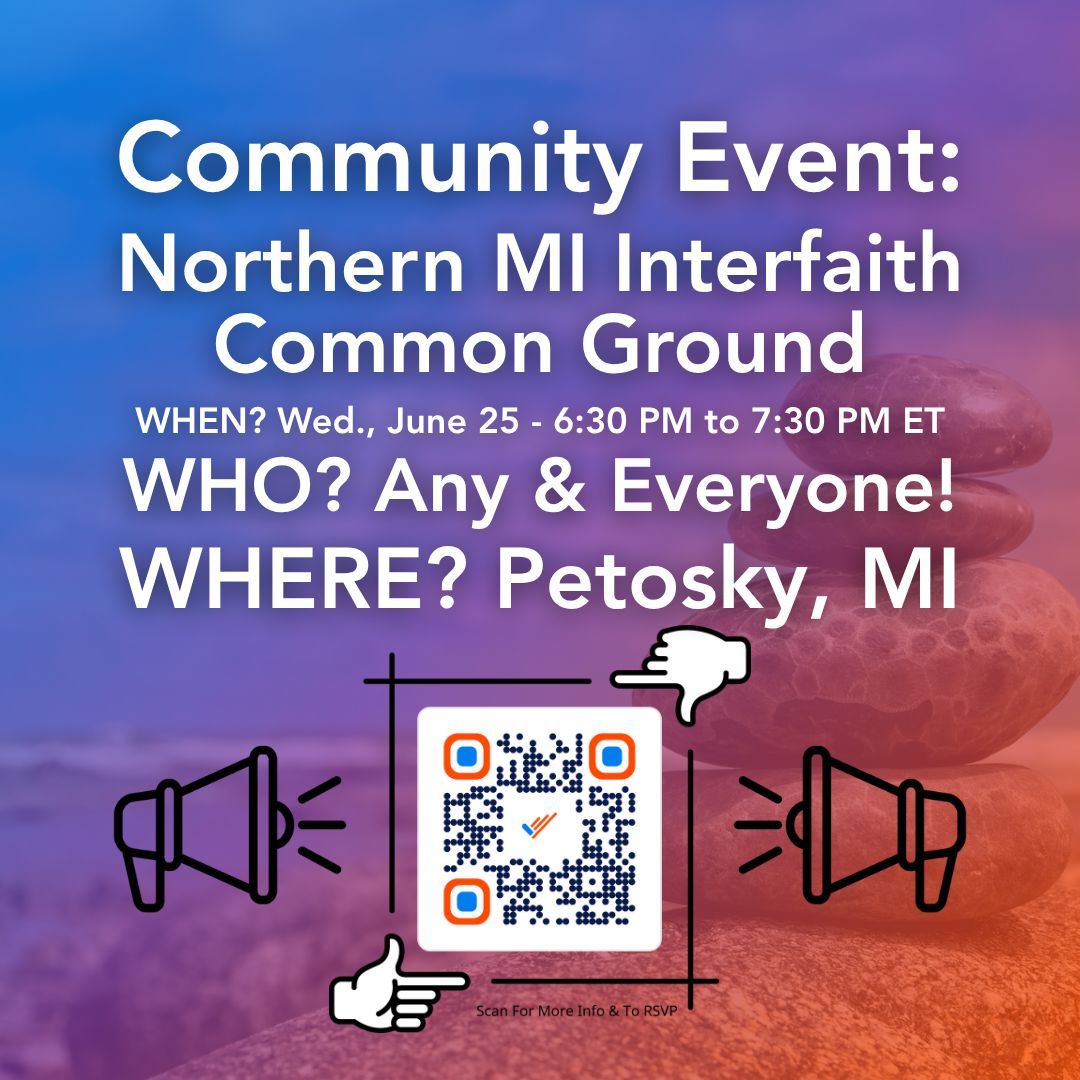RankMIVote's tweet image. Community Event – Northern MI Interfaith Common Ground
🗓️ Wednesday, June 25 | 🕡 6:30 – 7:30 PM ET
📍 First Presbyterian Church, Petoskey, MI
🧑🏽🤝🧑🏼 Open to anyone & everyone who cares about a stronger democracy!America’s political divide is growing — and too many voices are being…