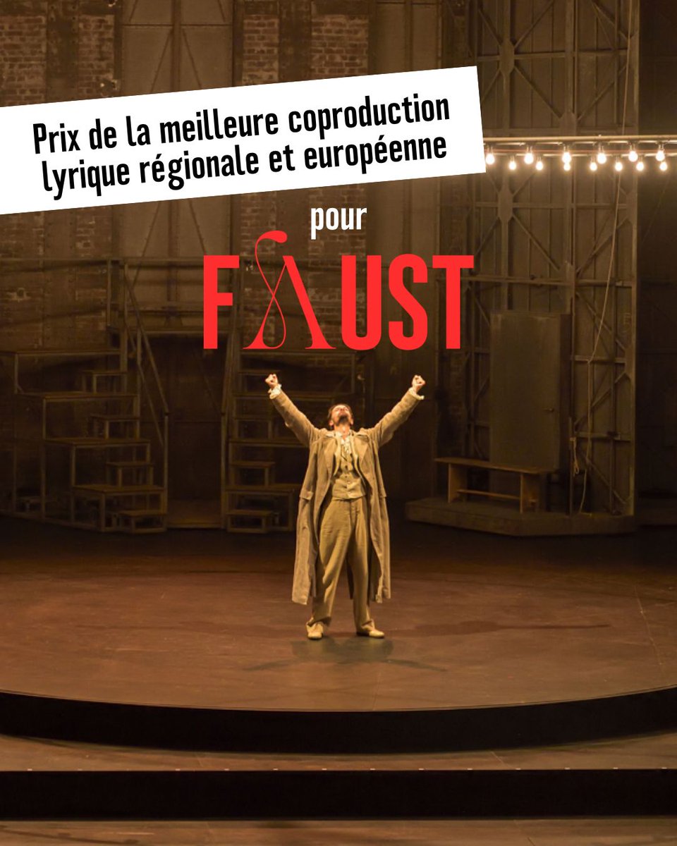 Opéra-Comique (@opera_comique) on Twitter photo Faust a reçu le Prix de la meilleure coproduction lyrique régionale et européenne, décerné par le Syndicat de la critique de théâtre, musique et danse 🎭
Une coproduction avec l'<a href="/operalille/">Opéra de Lille</a> et le Palazzetto Bru Zane, mise en scène par Denis Podalydès et dirigée par <a href="/LouisLangree/">Louis Langrée</a>. Faust a reçu le Prix de la meilleure coproduction lyrique régionale et européenne, décerné par le Syndicat de la critique de théâtre, musique et danse 🎭
Une coproduction avec l'<a href="/operalille/">Opéra de Lille</a> et le Palazzetto Bru Zane, mise en scène par Denis Podalydès et dirigée par <a href="/LouisLangree/">Louis Langrée</a>.