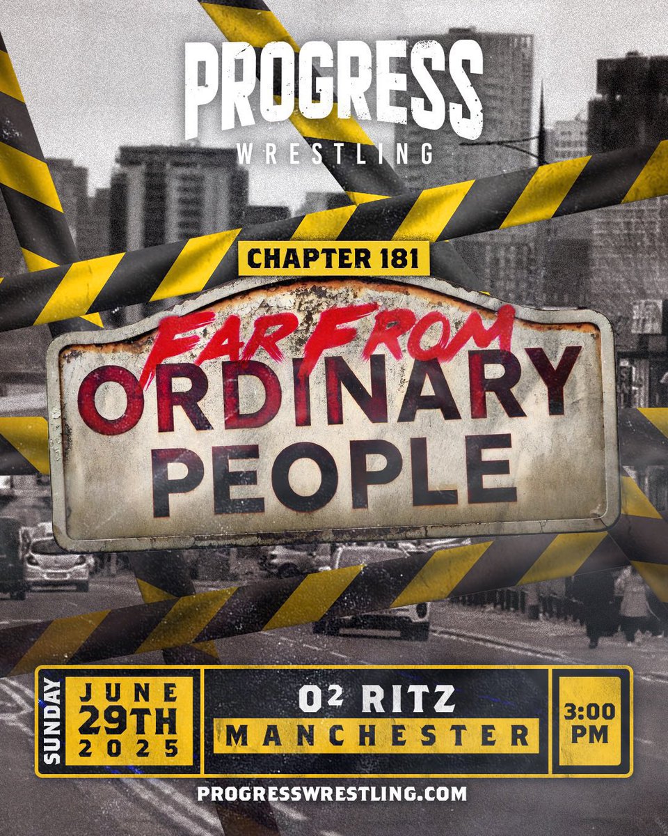 junkiespod's tweet image. 🚨 TONIGHT at 6:30 PM EST! 🚨

We’re previewing PROGRESS Chapter 181: Far From Ordinary People — full match breakdowns, bold predictions, and major stakes from Manchester to your screen!

#PROGRESSWrestling #Chapter181 #WrestlingJunkies