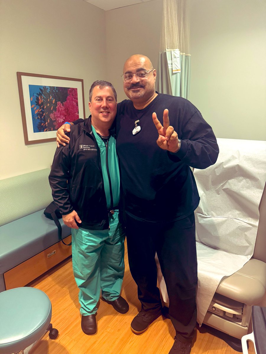 🅹 🅾︎ 🅴 (@josephedison) on Twitter photo This ✌🏽 has two meanings this morning.
✌🏽 the PEACE of mind I got from Dr. DeRosimo and everyone <a href="/MiamiCancerInst/">Miami Cancer Institute Research</a>
✌🏽 the number two. Celebrating TWO years cancer free today!
#cancerjourney #grateful <a href="/BHCancerCare/">Baptist Health Cancer Care</a> This ✌🏽 has two meanings this morning.
✌🏽 the PEACE of mind I got from Dr. DeRosimo and everyone <a href="/MiamiCancerInst/">Miami Cancer Institute Research</a>
✌🏽 the number two. Celebrating TWO years cancer free today!
#cancerjourney #grateful <a href="/BHCancerCare/">Baptist Health Cancer Care</a>