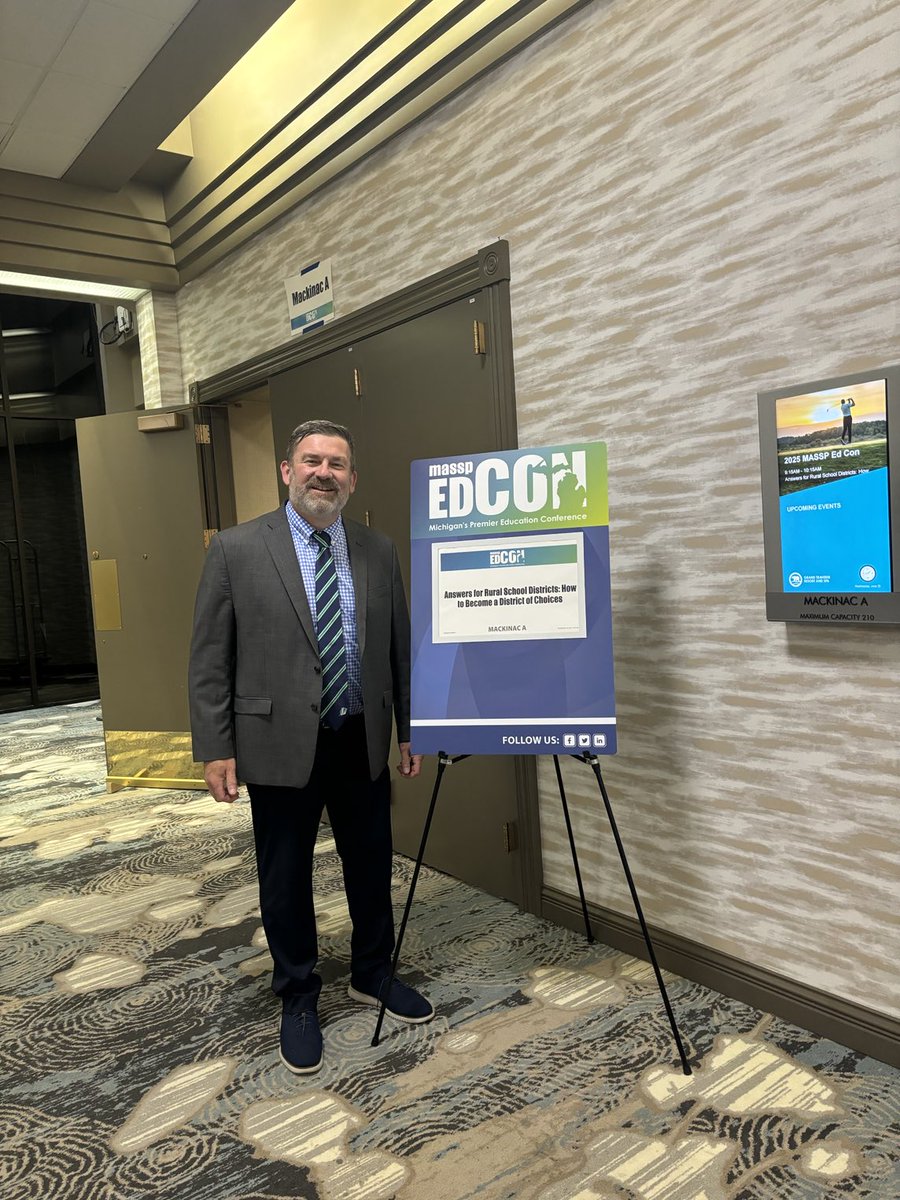 Representing the #HomeTeam ⁦<a href="/Lapeer_HS/">Lapeer High School</a>⁩ at #edcon25! Love what we do and our people at Lapeer Community Schools! ⁦<a href="/massp/">Michigan Principals</a>⁩