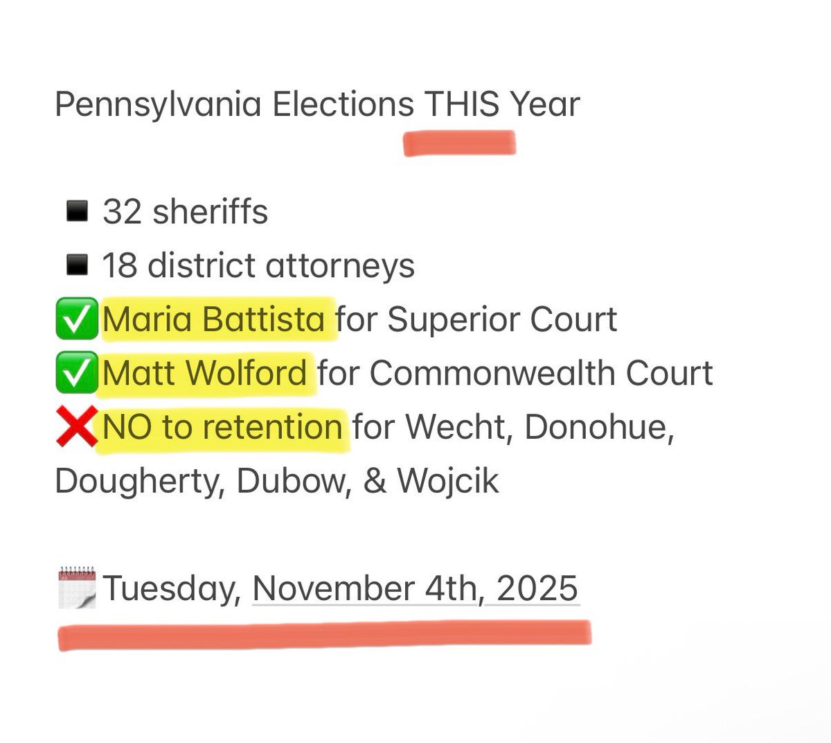 I say this very respectfully, but NO ONE is talking about the fact that

Pennsylvania has 1️⃣8️⃣ district attorney &amp; 3️⃣2️⃣ sheriff elections. 

If Republicans in Pennsylvania do NOT vote this November, 

democrats will elect anti-ICE sheriffs &amp; pro-illegal alien district attorneys.