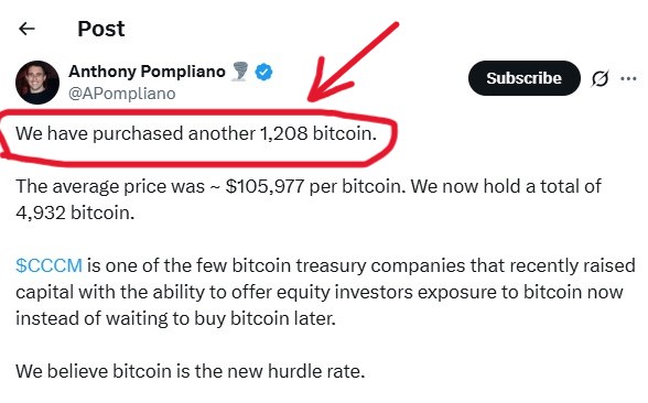 EyeOnChain's tweet image. Here’s what’s really behind Bitcoin’s sudden surge over the past two days — and it’s all about one name: #ProCap.

On June 23, ProCap announced a massive $1 billion merger and revealed they had already raised over $750 million to back it. Just hours later, they put their money to…