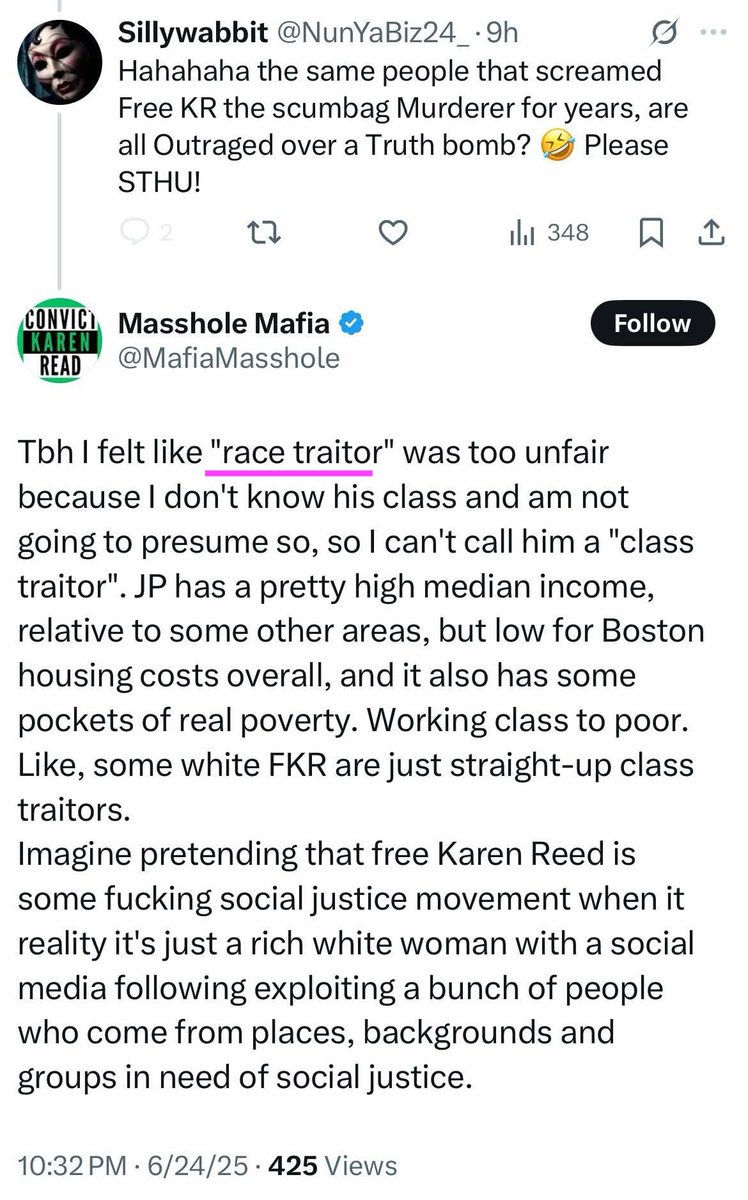 Last night Kate Peter, who is working with Zora from Netflix, the Norfolk County DA's Office, and the State Police, issued a series of racist tweets directed at the foreman of the Karen Read jury. She called him an "Uncle Tom" - a racial slur meant to demean black people who are