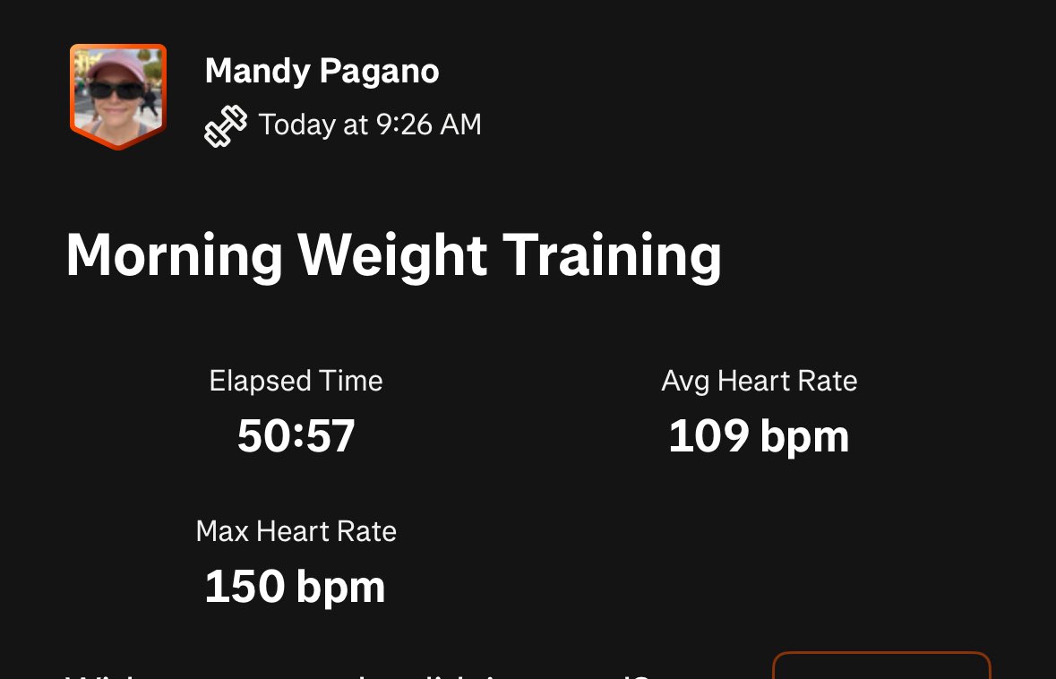 keto_mandy's tweet photo. Leg day!!!

Warm up: 10 min core, 5 min jog
20 min speed run, varied intervals
2 min cool down jog
20 min walk
55 min weights, lower body
5 min stretch

#running #runtraining #fitover40 #runlifteatwell https://t.co/nUTt2GOpVa