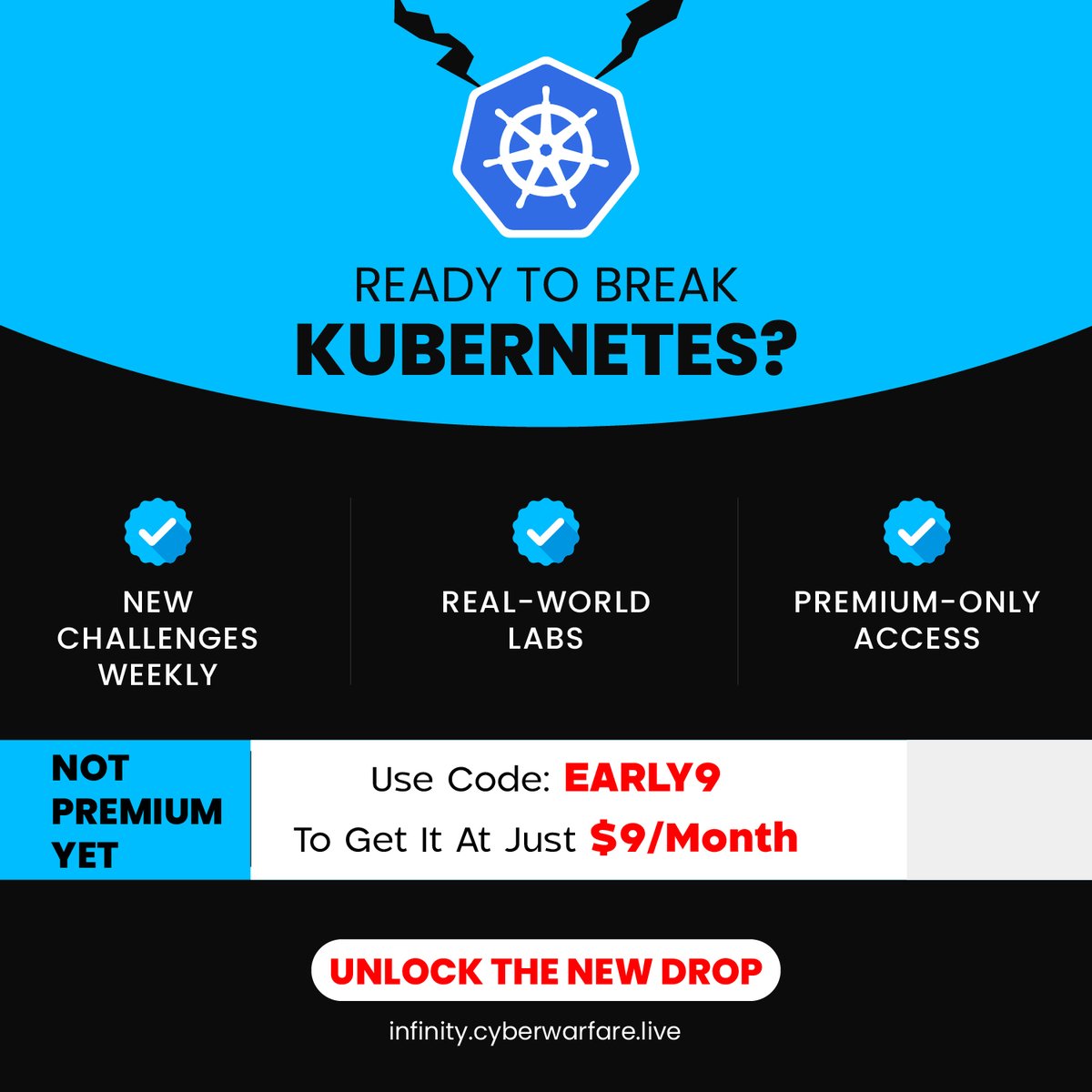 cyberwarfarelab's tweet image. 💥 NEW challenge is live. Brand-new Kubernetes Challenges just landed on Infinity Premium! 🧠 🔓 Use Code "EARLY9" to get access at just $9/month.
🔗 infinity.cyberwarfare.live
#InfinityLearning #CyberSecurityLabs #KubernetesChallenges #CyberWarFareLabs #InfoSecLabs #WeeklyDrop