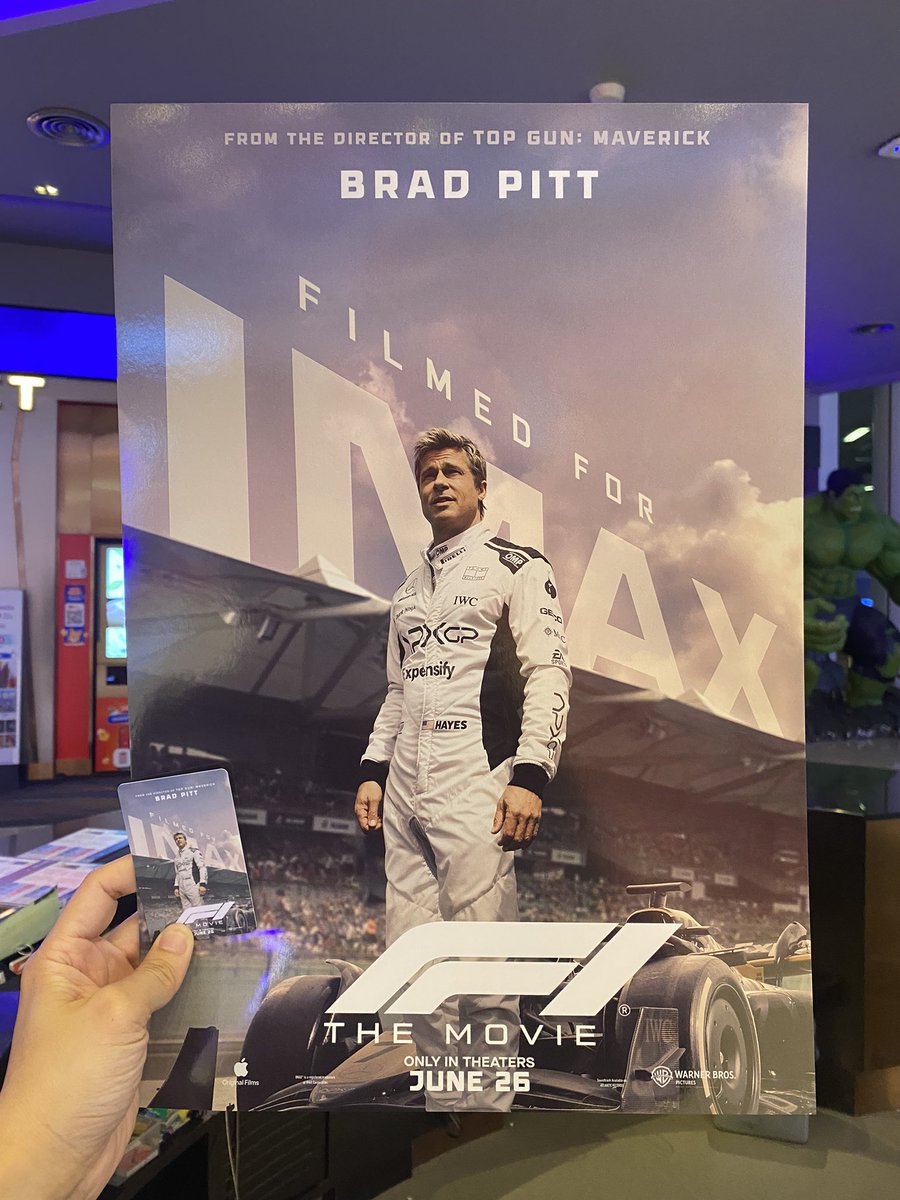 10/10 #F1TheMovie 
หนังรถเเข่งที่ดีที่สุดในโลก ณ ขณะนี้
อะดรีนาลีนพุ่งพล่านแทบทะลุเส้นเลือด

ภาพเสียงเส้นเรื่องสมบูรณ์ แบบขึ้นหิ้ง
ลุ้นไป ยิ้มไป น้ำตาไหลไป
😎🤘🏻❤️
