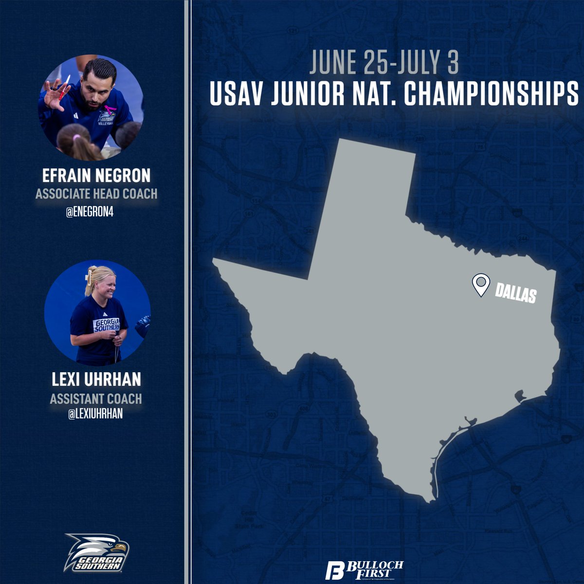 GSAthletics_VB's tweet image. Deep in the heart of Texas this week 😎

#HailSouthern