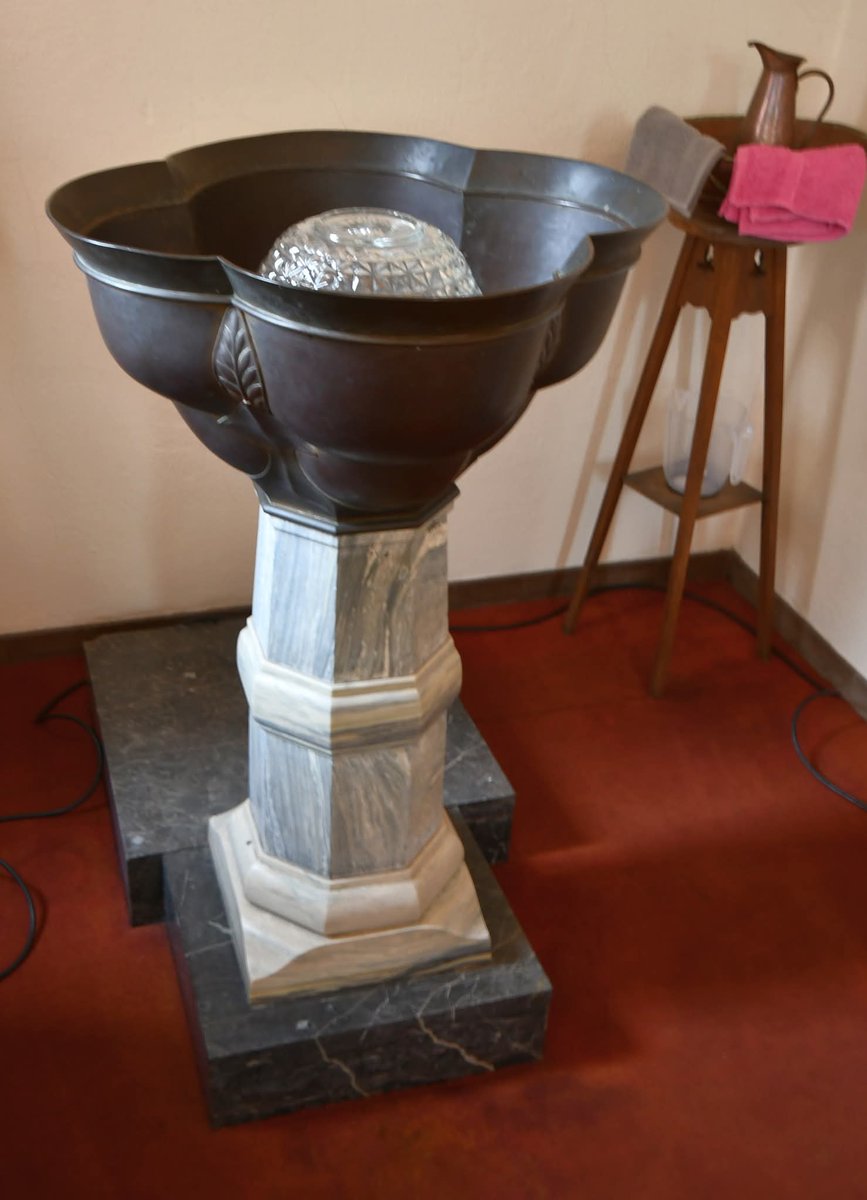 Following on from her talk on Walmsgate Hall,  we had a guided tour of Langworth church from Jean Howard. When Walmsgate chapel was demolished much of the fixtures &amp; fittings were incorporated into the new church at Langworth. A lovely church  with many Art Nouveau features.