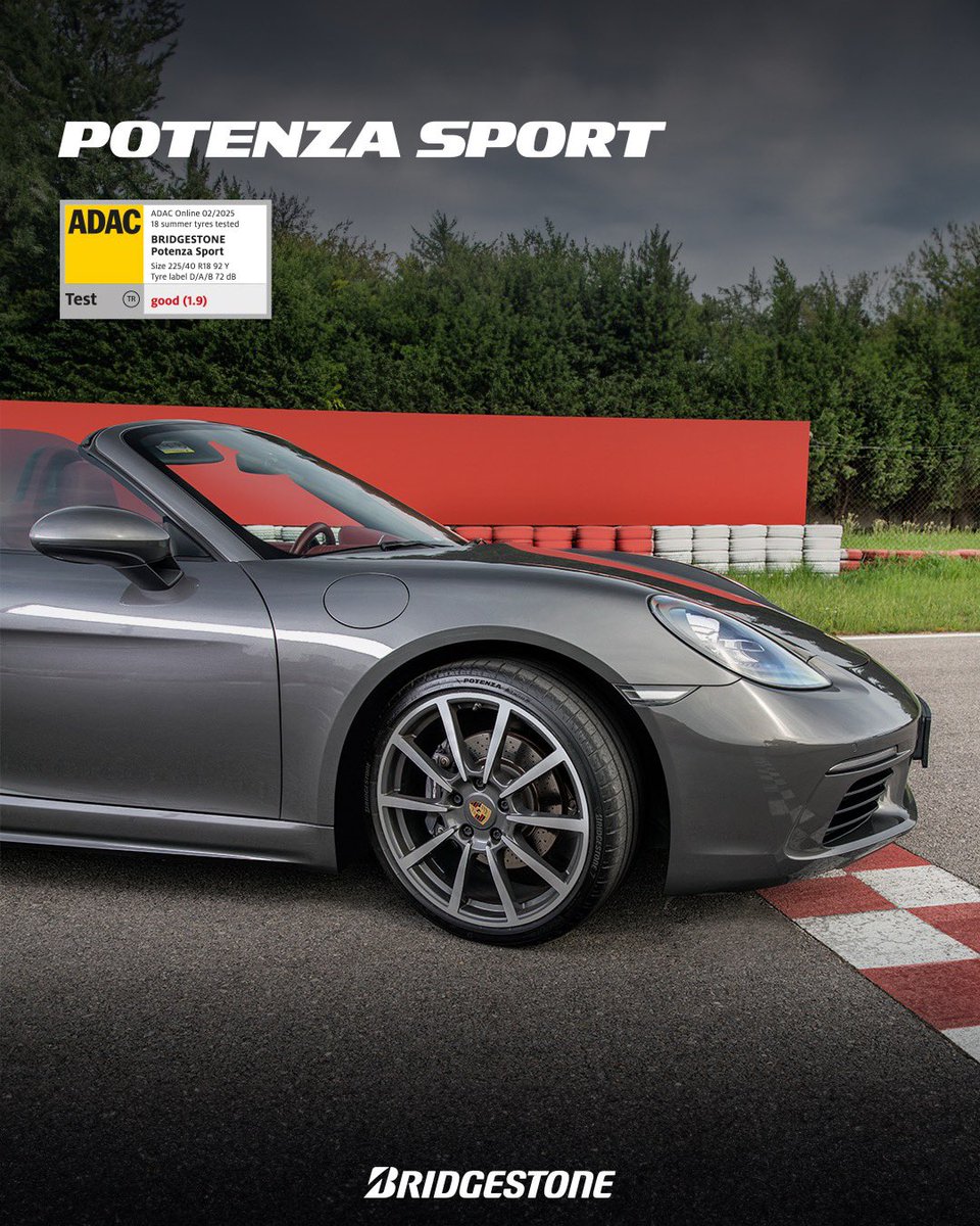 Performansla güvenliğin mükemmel uyumu: #PotenzaSport 💪 

Islak ya da kuru zemin fark etmeksizin üstün yol tutuşuyla öne çıkan Potenza Sport, yüksek güvenlik puanıyla 2025 ADAC testinde zirveye ulaştı. 

Hemen keşfedin!
bridgestone.com.tr/potenza-sport

#Bridgestone #KusursuzPerformans
