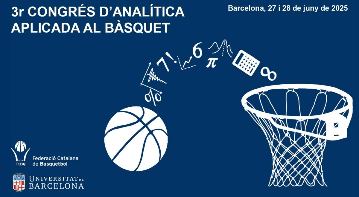 Tercer Congrés d'Analítica Aplicada al Bàsquet

👩‍🏫 La participació validarà 10 hores del Programa de Pràctiques

▶️basquetcatala.cat/noticies/11407