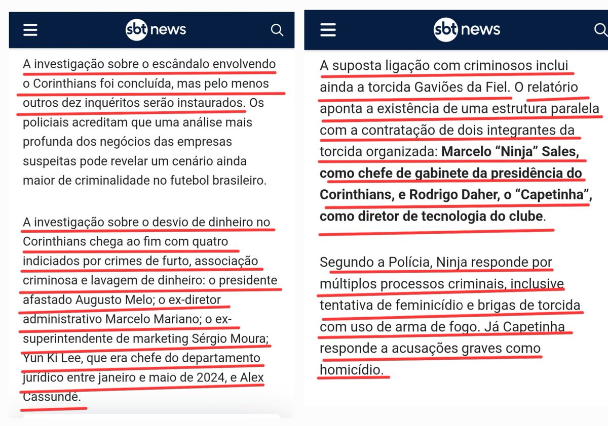 E enqto a Copa do Mundo de Clubes "serve como pão e circo" (né, <a href="/ivan_more/">Ivan Moré</a> ?) as notícias sobre alguns clubes, investigados por suspeita de ligações com facção criminosa, deixa de ganhar os holofotes devidos...
sbtnews.sbt.com.br/noticia/polici…