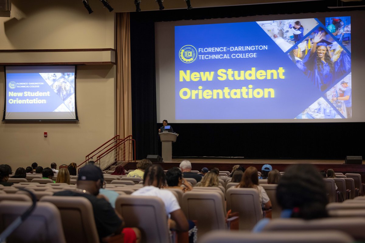 FloDar_Tech's tweet image. We're having a great time at New Student Orientation. There are so many new faces. It's going to be a great Fall semester. There are two more Orientations left if you haven't signed up. It's never too late to hit the Apply Now button. fdtc.edu/campus-life/st…
#FDTech #PeeDee
