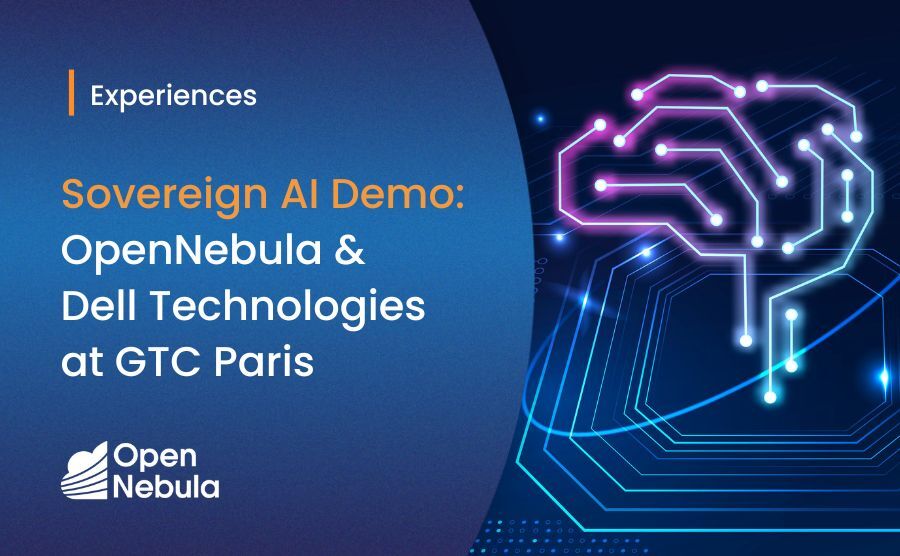 OpenNebula joined #GTCParis with Dell Technologies to showcase a live Sovereign AI Factory demo 🚀 

Built on NVIDIA NCP-compliant architecture + powered by OpenNebula, it enables secure, high-performance AI—without compromising sovereignty.

Full recap 👉 hubs.ly/Q03tzLZm0