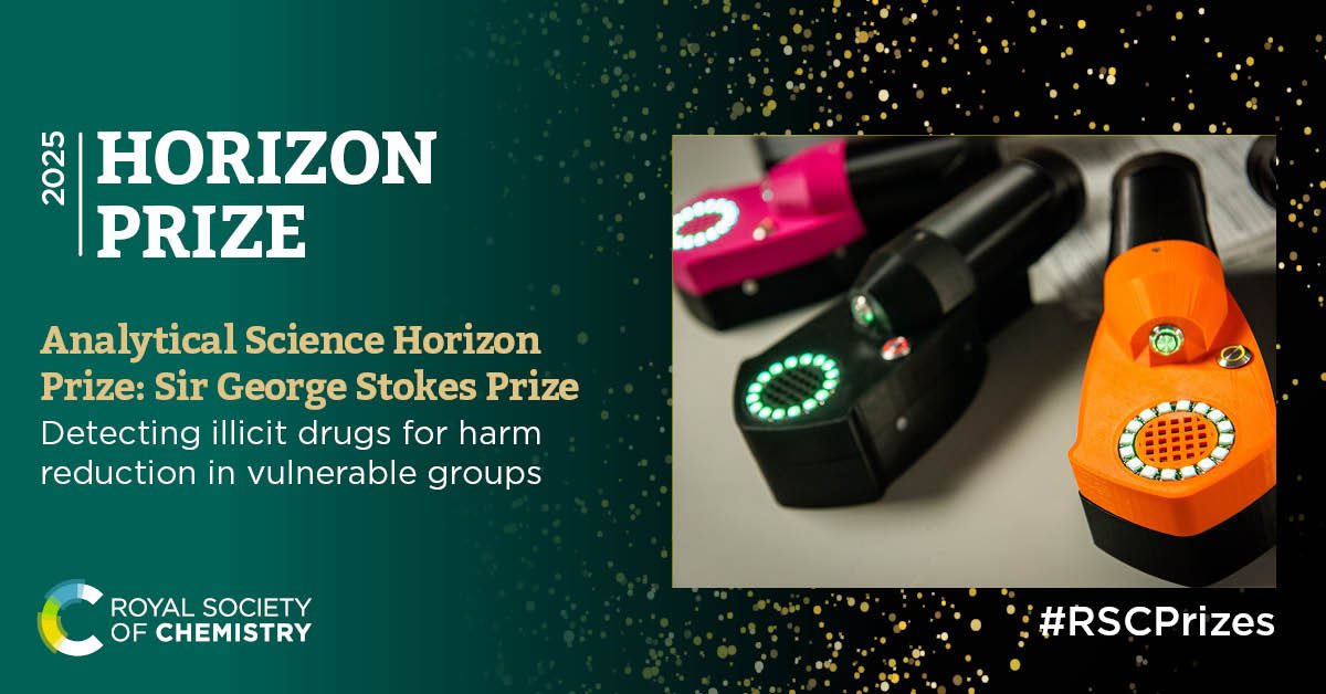 sutcliffeob's tweet image. 💥AWARD💥25/06/25
Honoured to be a co-awardee of the 2025 @RoySocChem Analytical Science Horizons Prize 4 our collaborative work, led by @CRPudney, on the application of portable technologies 2 identify synthetic drugs with positive impact on policing & harm reduction #rscprizes