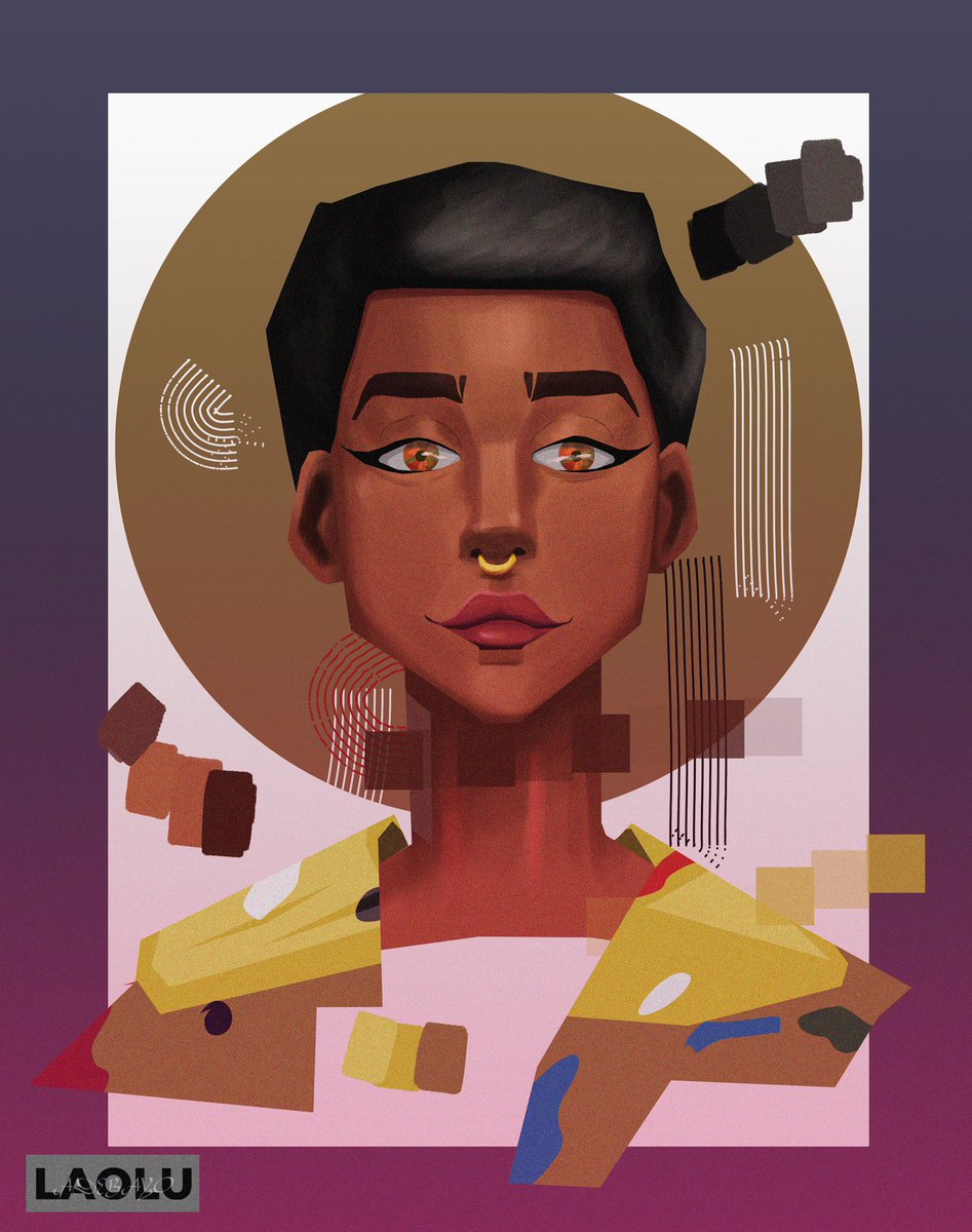 Lao1u's tweet photo. Hey, I’m Olaoluwa — illustrator, concept artist, worldbuilder, storyteller.✨

#BlackArtists #FantasyArt #Afrofantasy https://t.co/RsjJJesUoq