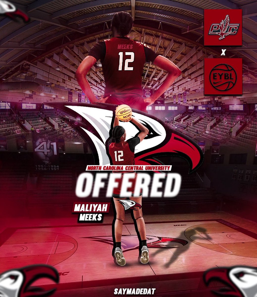 Maliyah Meeks (@meeks_maliyah) on Twitter photo Blessed to receive an offer from North Carolina Central University. Thank you <a href="/CoachTValentine/">Tim Valentine</a> Blessed to receive an offer from North Carolina Central University. Thank you <a href="/CoachTValentine/">Tim Valentine</a>