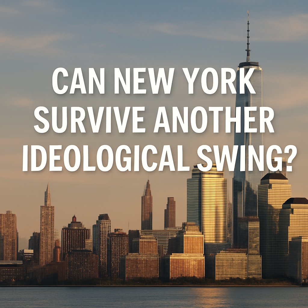 Can New York Survive Another Ideological Swing?
By Amber Champagne

New York City has always been a place of extremes… of wealth and poverty, of art and commerce, of grit and aspiration. It’s no stranger to reinvention. But as the city faces the possibility of electing its most