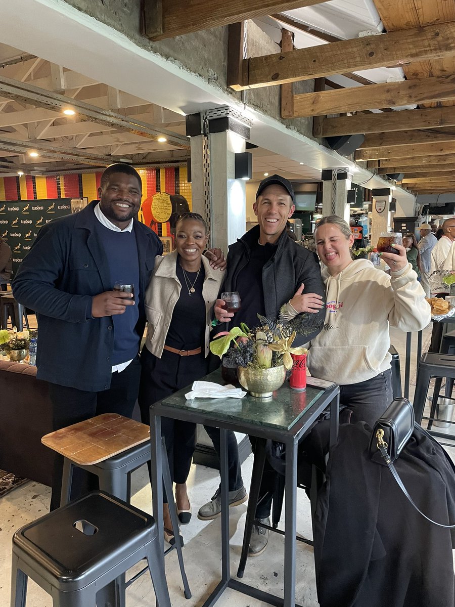 Ben Karpinski (@followthebounce) on Twitter photo SA sports people are the best.
Lekker little afternoon in Cape Town with <a href="/KlipdriftBrandy/">Klipdrift Brandy</a> and these beauties to kick off the <a href="/Springboks/">Springboks</a> season. SA sports people are the best.
Lekker little afternoon in Cape Town with <a href="/KlipdriftBrandy/">Klipdrift Brandy</a> and these beauties to kick off the <a href="/Springboks/">Springboks</a> season.