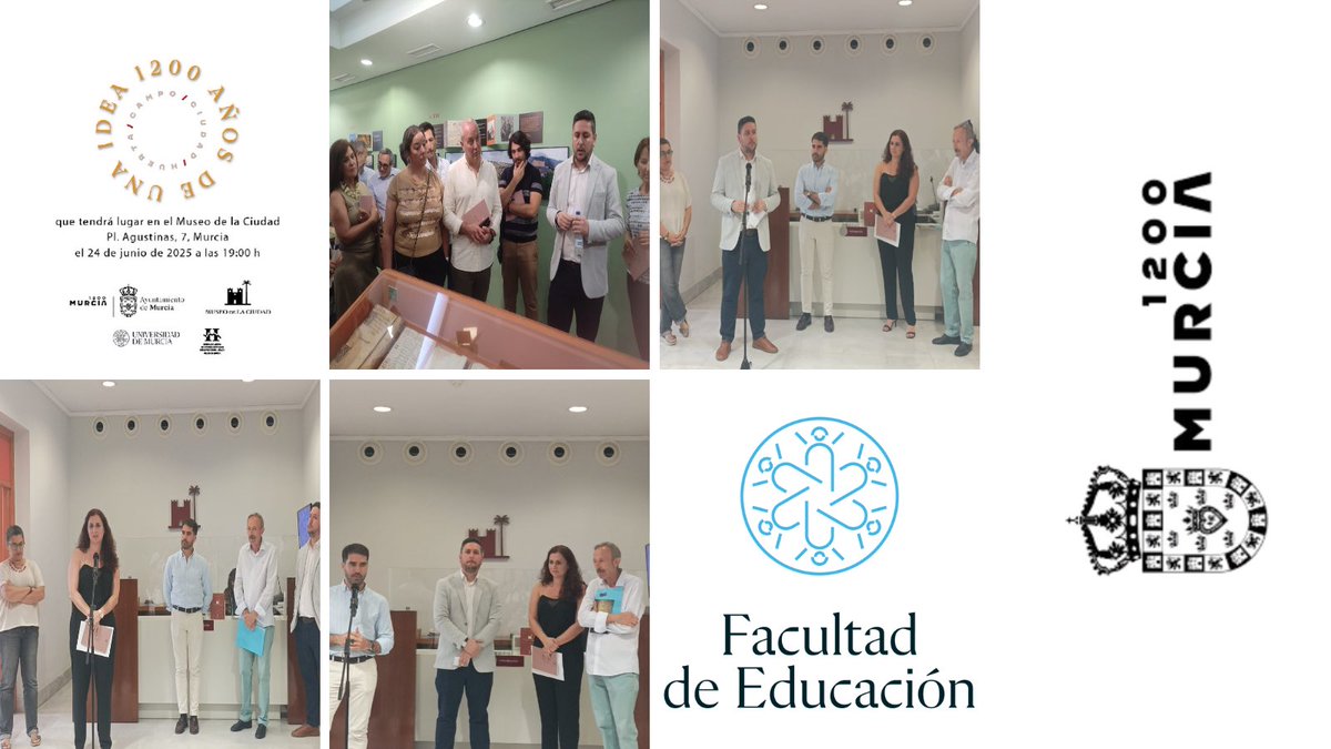 Inaugurada la exposición "1200 años de una idea. Ciudad, huerta, campo", coordinada por el prof. Raimundo Rodríguez en el @museociudadMU. Una mirada a la identidad y paisaje de #Murcia.

Hasta el 4 de enero.

#UMU #Murcia1200 #EducaciónUMU #MurciaCultural