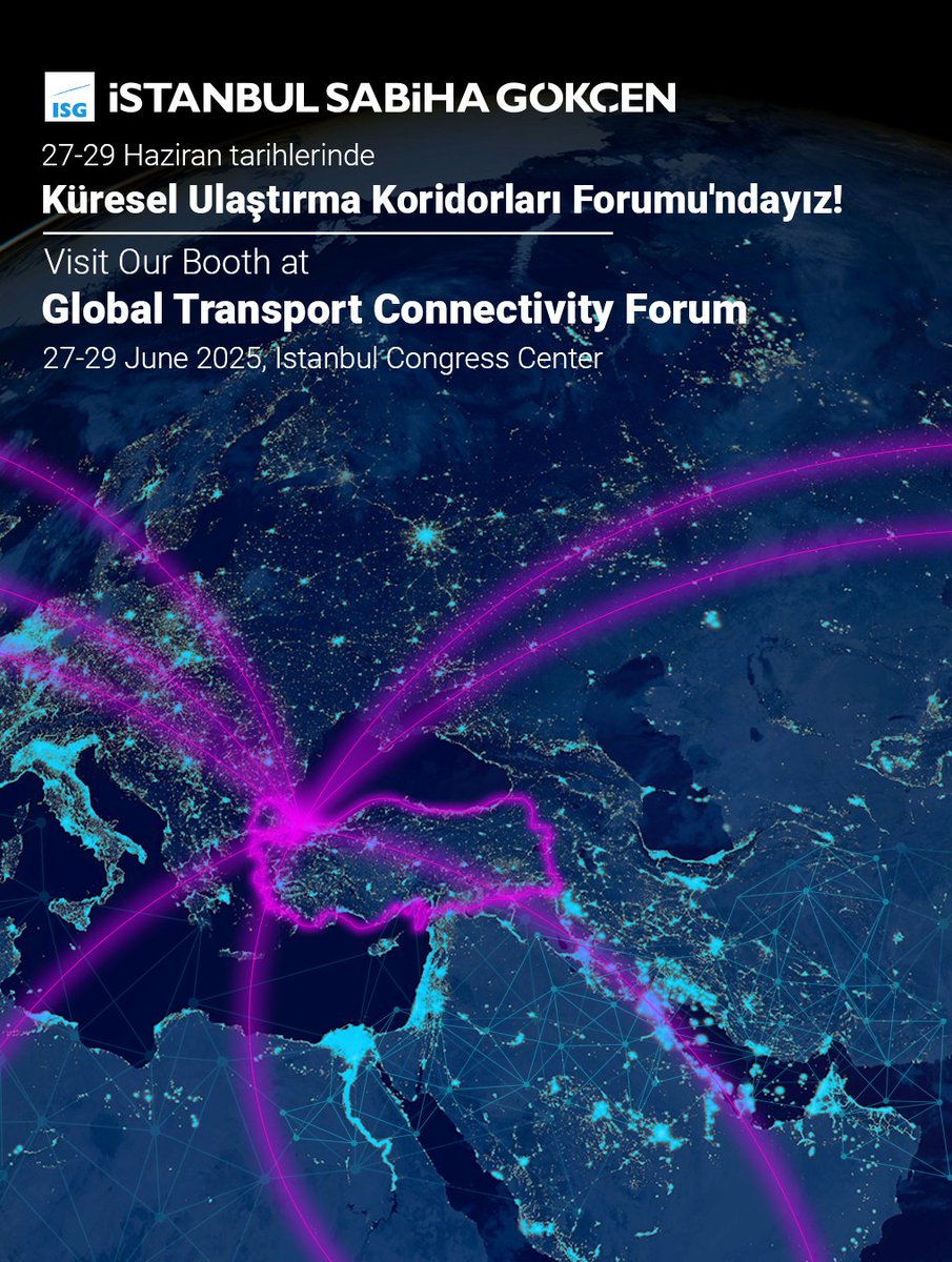 🌍 Küresel Ulaştırma Koridorları Forumu’ndayız!

🗓️ 27-29 Haziran tarihleri arasında, İstanbul Kongre Merkezi’ndeyiz.

T.C. Ulaştırma ve Altyapı Bakanlığı’nın koordinasyonunda gerçekleşen forumda A501 numaralı standımızda yerimizi alıyoruz.

Standımıza bekliyoruz! ✈️

—

🌍 We’re