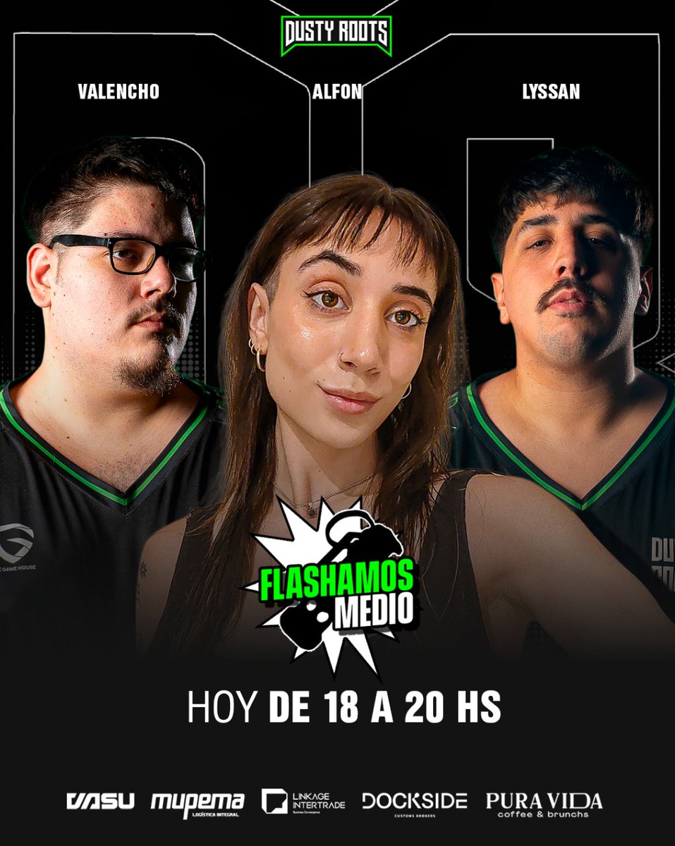 📌 ¡Llegó el día (al fín), llegó FLASHAMOS MEDIO #3!

Tercer episodio de nuestro podcast, será con la compañia de la persona más laburante de la escena: <a href="/alfonavellaneda/">Alfonsina</a>.

⏰Hoy de 18 a 20 hs, por nuestro canal de Twitch:
twitch.tv/dustyrootsespo…

¿Te lo vas a perder?🤔
#DustyFM