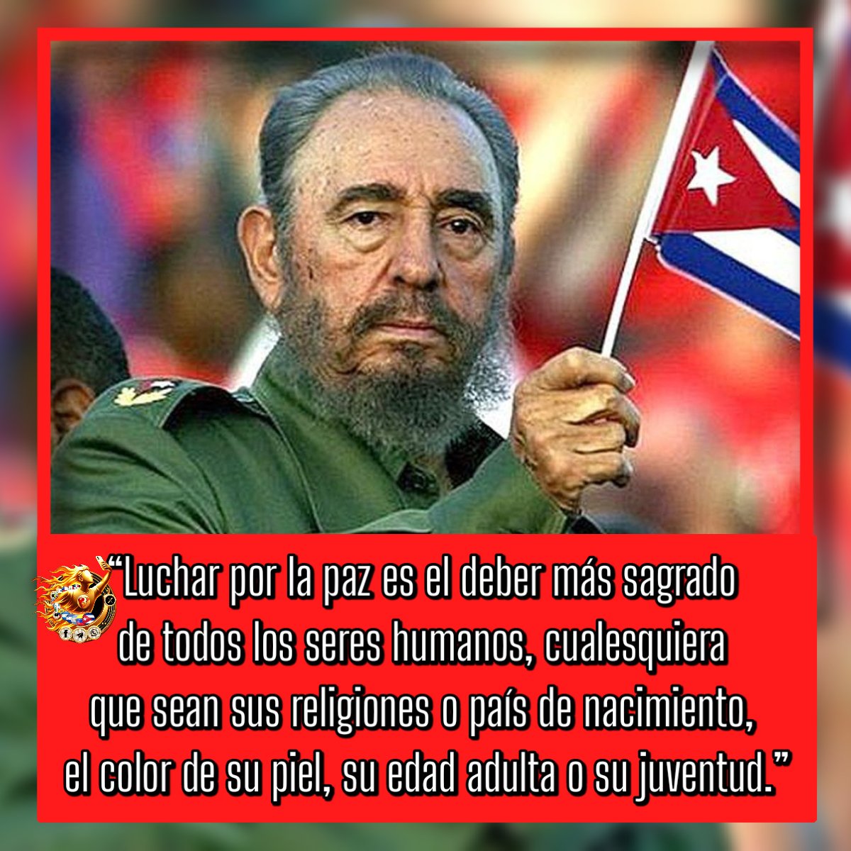 lucha por la Paz no es deber de un solo pueblo, sino de todo el planeta. Arriba mundo y únanse con migo y con #CubaPorLaPaz
<a href="/SinMiedoAlFuego/">Sin Miedo Al Fuego</a> <a href="/IzquierdaPinera/">🇨🇺IzquierdaPinera❤️</a> 
#SentirPinero
<a href="/rlicea_mojena/">Ernesto Licea Mojena Secretario del PCC IJ</a> <a href="/DiazCanelB/">Miguel Díaz-Canel Bermúdez</a> 
#IslaDeLaJuventud
<a href="/DrRobertoMOjeda/">Dr. Roberto Morales Ojeda</a> <a href="/MMarreroCruz/">Manuel Marrero Cruz</a> 
<a href="/PartidoPCC/">Partido Comunista de Cuba</a> <a href="/DeZurdaTeam_/">DeZurdaTeam 📳</a>