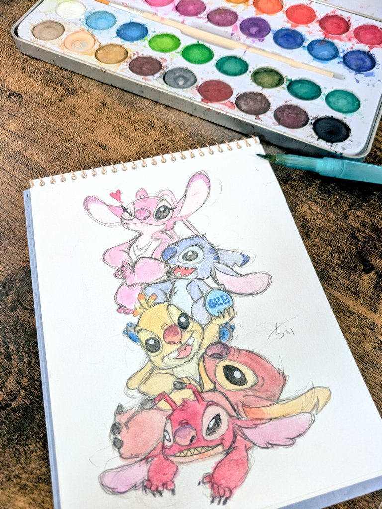 スティッチといとこたち🌺 #ディズニー #スティッチ #リロアンド