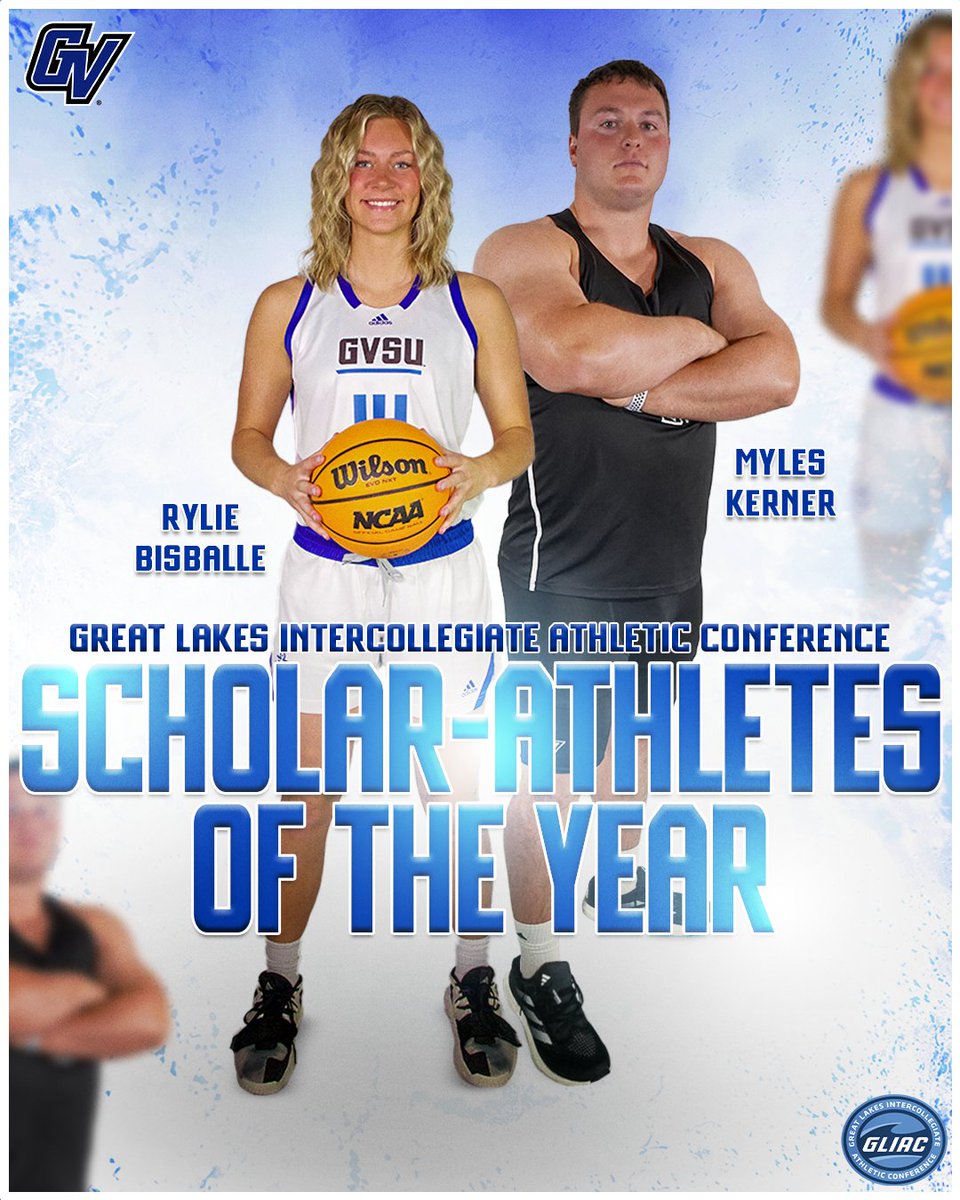 National Champions 🤝 Scholar-Athletes of the Year! 

Congratulations to Rylie Bisballe and Myles Kerner on being named <a href="/GLIACsports/">GLIAC</a> Scholar-Athletes of the Year! 📚

#AnchorUp