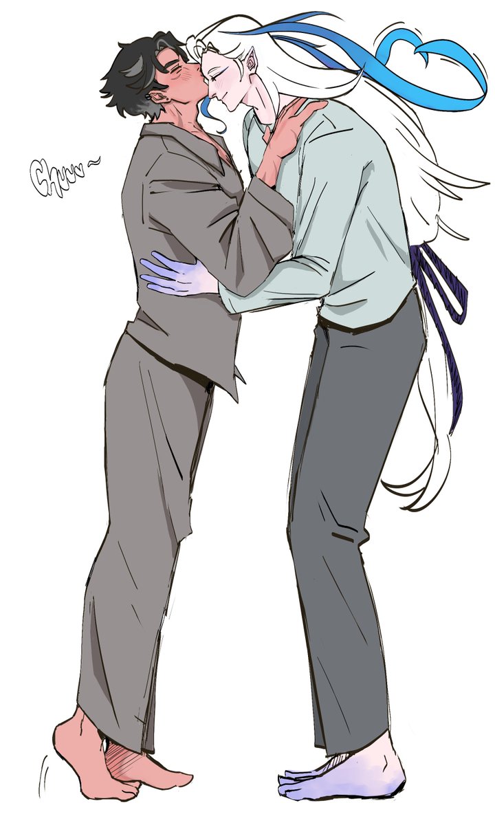 _monxmon's tweet image. i just know they give each other the most warmest, softest, enchanting, intimate, breath-taking kisses known to mankind #neuvithesley #neuvwrio