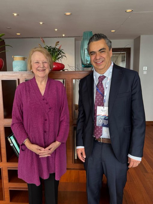 JanMBeagle's tweet image. During a week of energizing meetings, pleased to catch up with Alejandro Ponce, Executive Director of the World Justice Project, to discuss strengthening our collaboration. @AlejandroWJP @TheWJP #WorldJusticeProject #StandUpForTheRuleofLaw