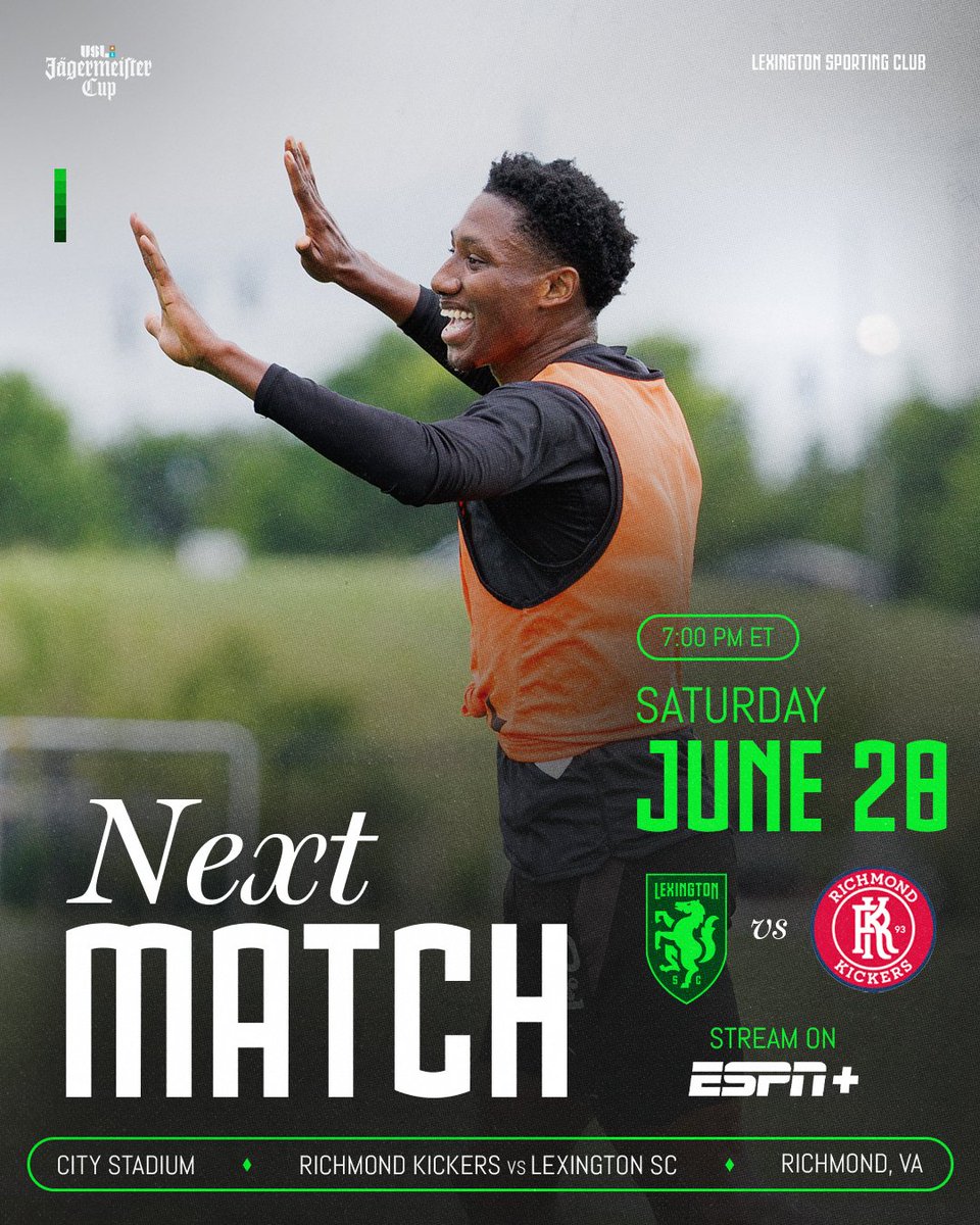 Lexington Sporting Club Men (@lexscmen) on Twitter photo Heading to Richmond this weekend for some <a href="/USL_Cup/">USL Jรคgermeister Cup</a> action! ๐๐ฆ #LexGo Heading to Richmond this weekend for some <a href="/USL_Cup/">USL Jรคgermeister Cup</a> action! ๐๐ฆ #LexGo