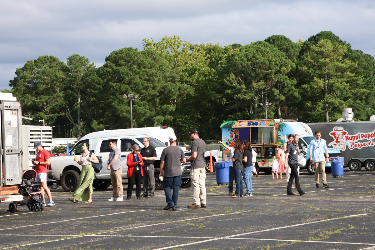 Our campus turned into a foodie’s dream last week at #TBE's #FoodTruckRally! The skies cleared out in time for employees &amp; their families to enjoy mouthwatering eats, face painting, &amp; great music.
A huge thank you to our vendors for bringing the flavor!