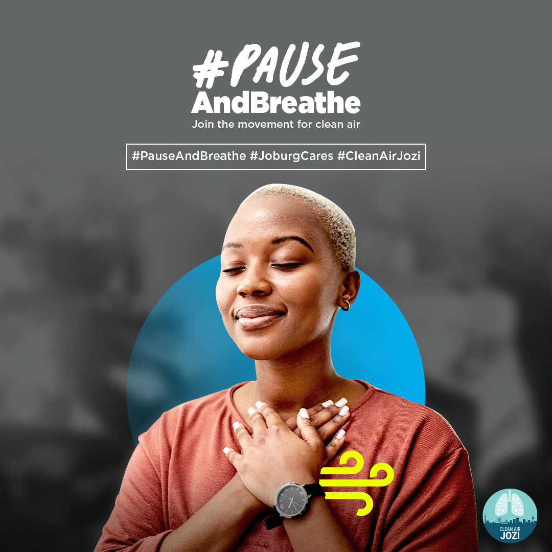Want to breathe easier in Johannesburg? Here’s how you can help clear the air:
🚲 Walk or cycle instead of driving when you can — good for the lungs and the legs.
🚌Use public transport -  less traffic, less pollution, more community.
💨See illegal dumping or burning? Report it!