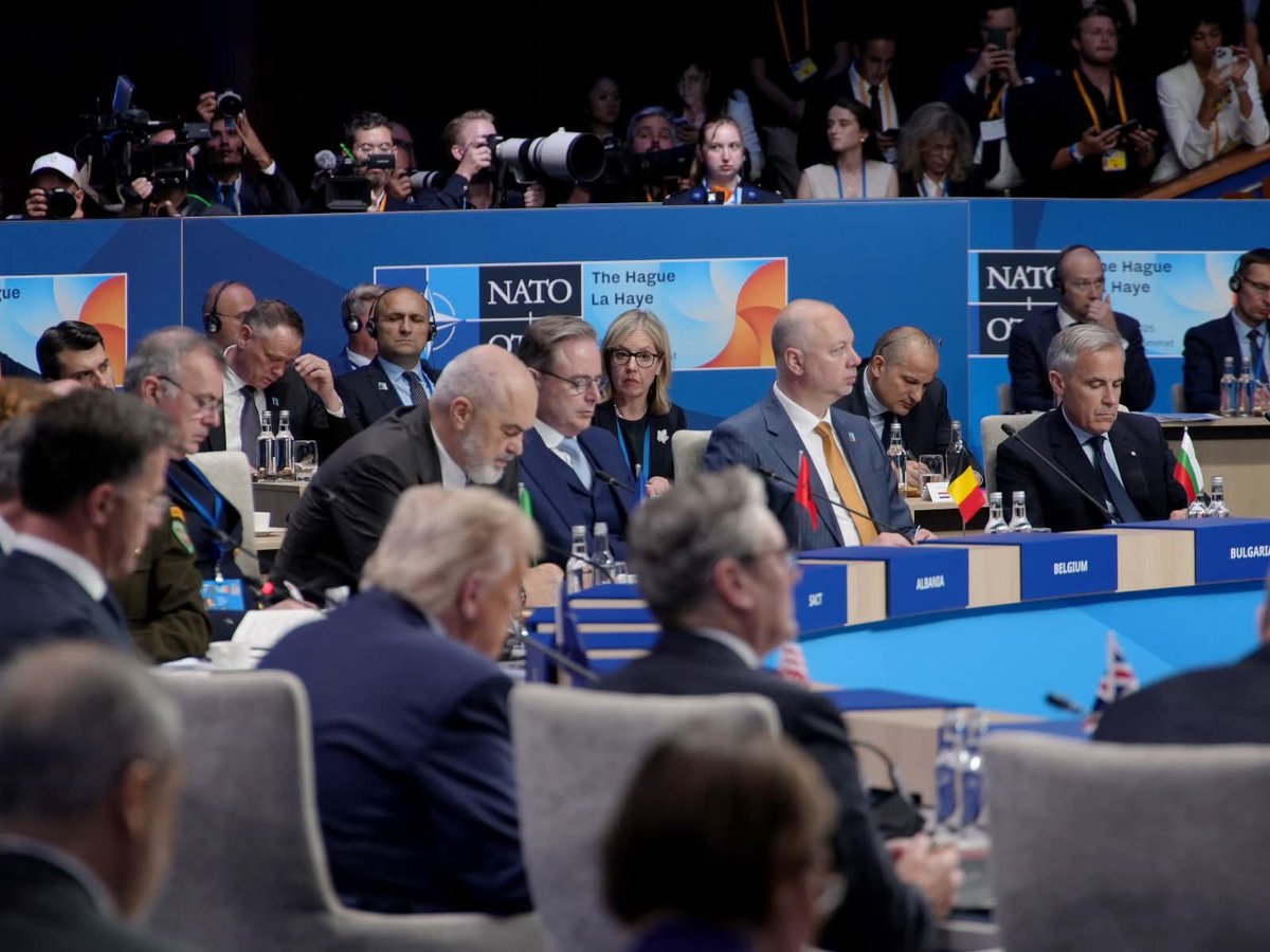 R_JeliazkovPM's tweet image. Ат the #NATOSummit, Bulgaria reaffirms its unwavering commitment to collective defence and deterrence. The Black Sea is vital to Euro-Atlantic security — and we are ready to lead with responsibility and resolve.