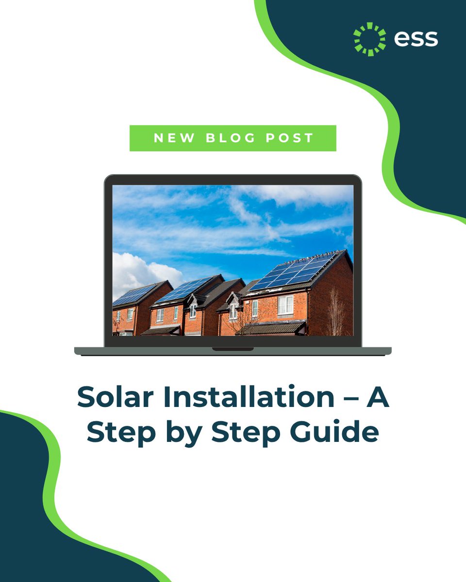 ess_solar's tweet photo. Thinking about going solar? ☀️ 

Our latest blog breaks it down for you, step by step.

From your initial consultation to installation and switch-on, we explain exactly what to expect when you choose ESS Group for your solar PV system.

Read here
https://t.co/0CFlY0N6CN https://t.co/dlErAEYWaD