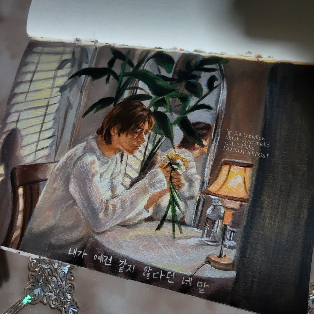 ArtyMello's tweet photo. LEEHAN painting 💐🎨🖌

#보이넥스트도어 #이한 #painting #acrylicpainting #BOYNEXTDOOR #LEEHAN @BOYNEXTDOOR_twt @BOYNEXTDOOR_KOZ https://t.co/2jEJ0d8JOB
