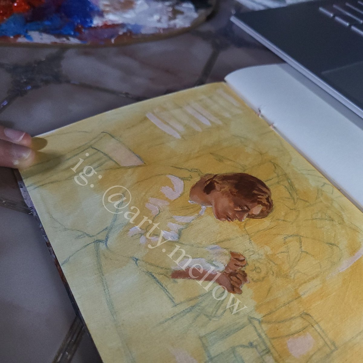 ArtyMello's tweet photo. LEEHAN painting 💐🎨🖌

#보이넥스트도어 #이한 #painting #acrylicpainting #BOYNEXTDOOR #LEEHAN @BOYNEXTDOOR_twt @BOYNEXTDOOR_KOZ https://t.co/2jEJ0d8JOB