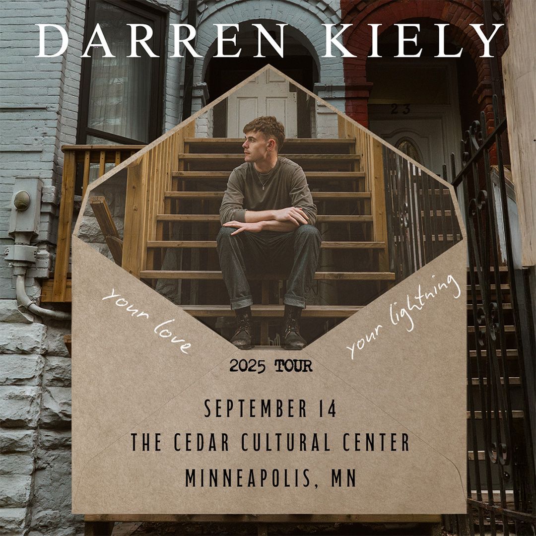 Just Announced: Darren Kiely at The Cedar Cultural Center on September 14.

Get tickets Friday → firstavenue.me/44ikhHq