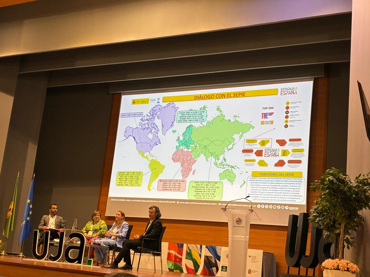 be_usj's tweet photo. Representantes de la Universidad San Jorge, Eszter Jámbor y Cristina Carnicero, están participando en las XXIII Jornadas de la CRUE – Internacionalización y Cooperación.#InternacionalizaciónUSJ #CRUE #UniversidadSanJorge #UniversidadDeJaén https://t.co/X6oJtyCtGg
