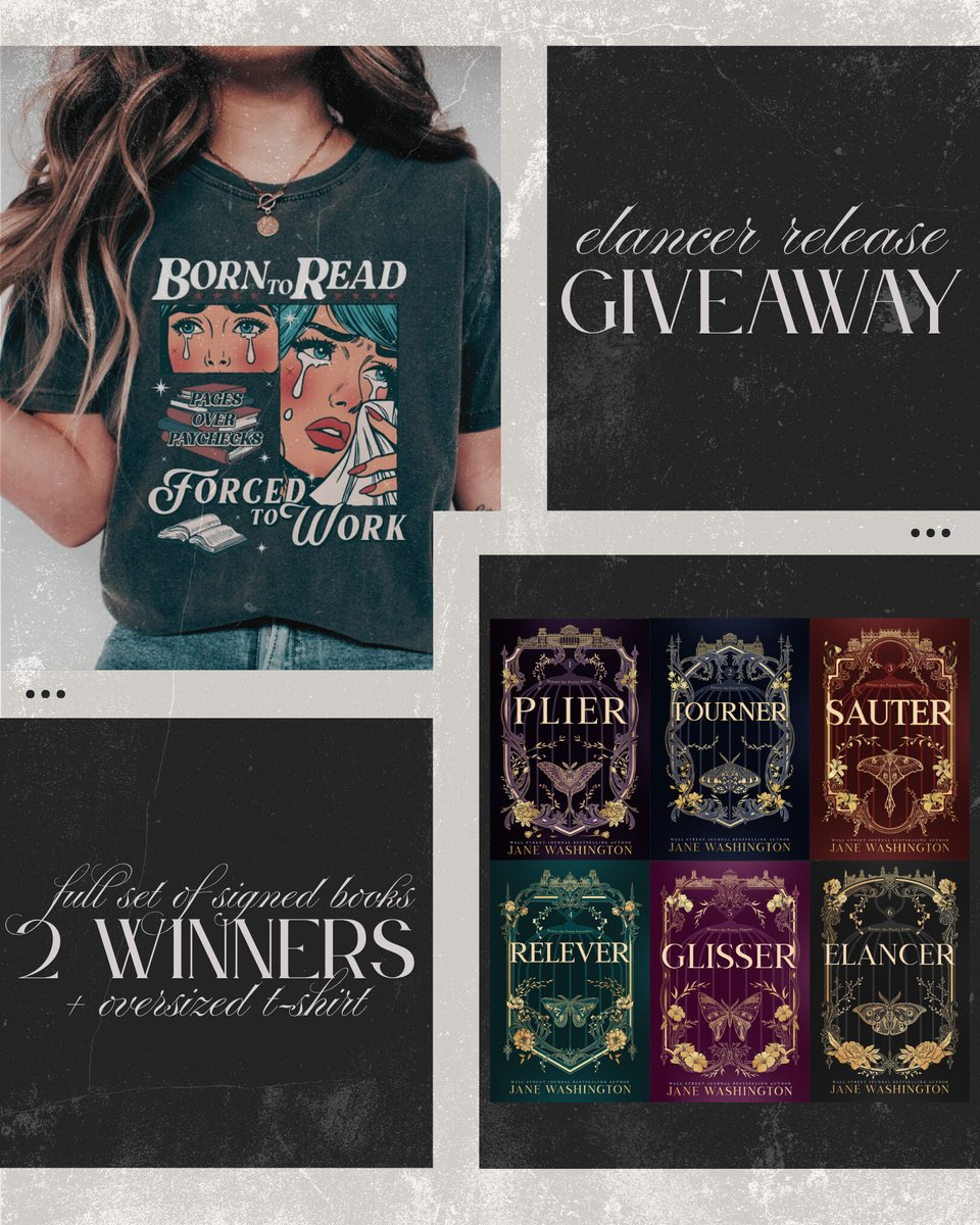 🎬 🎊 𝐄𝐋𝐀𝐍𝐂𝐄𝐑 𝐑𝐄𝐋𝐄𝐀𝐒𝐄 𝐆𝐈𝐕𝐄𝐀𝐖𝐀𝐘 🎊 🎬

HOW TO ENTER:
❥ Find this post on my Instagram!
❥ jane-w.co/instagram

#giveaway #bookgiveaway #booktok
