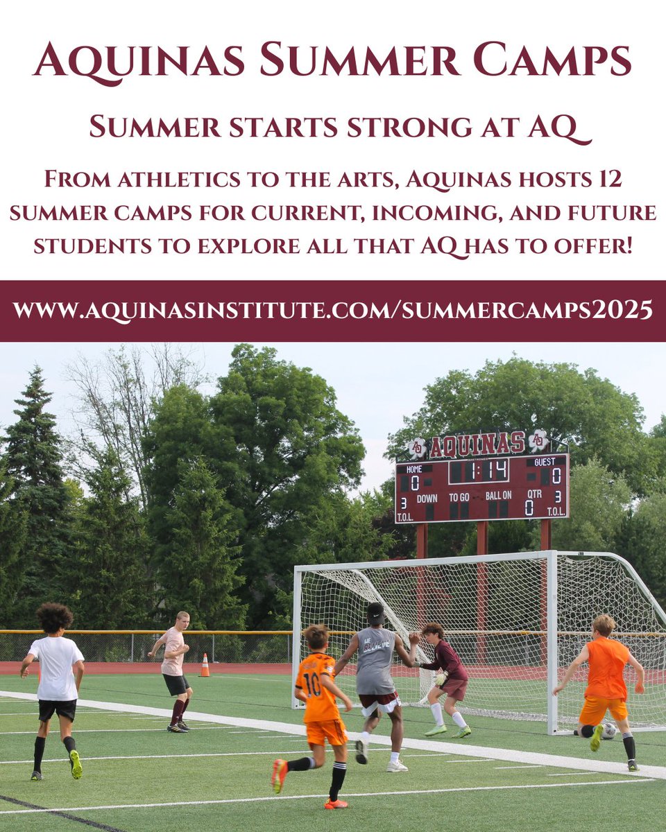 The Aquinas Institute of Rochester (@aqinstitute) on Twitter photo Aquinas’ first summer camps kick off on Monday, June 30 with Baseball and Boys Lacrosse.
Is your child signed up yet? — Don’t miss the chance to train with AQ coaches, meet new friends, and experience the spirit of Aquinas <a href="/BaseballAq/">AQ Baseball</a> <a href="/AQ_Basketball/">Aquinas Institute Boys Basketball</a> <a href="/AQ_football/">Aquinas Football</a> <a href="/AqLadyIrish/">Aquinas Institute Girls Basketball</a> Aquinas’ first summer camps kick off on Monday, June 30 with Baseball and Boys Lacrosse.
Is your child signed up yet? — Don’t miss the chance to train with AQ coaches, meet new friends, and experience the spirit of Aquinas <a href="/BaseballAq/">AQ Baseball</a> <a href="/AQ_Basketball/">Aquinas Institute Boys Basketball</a> <a href="/AQ_football/">Aquinas Football</a> <a href="/AqLadyIrish/">Aquinas Institute Girls Basketball</a>