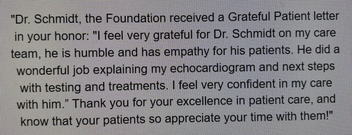 These are the nice reminders that I am so lucky and privileged to be a Cardiologist ❤️ <a href="/emplifybellin/">Emplify Health by Bellin</a> #cardiotwitter #Cardiology