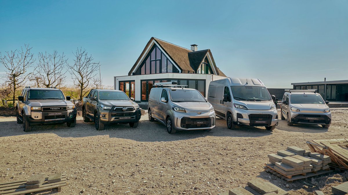 Elke ondernemer is anders, ook als het om de behoefte aan bedrijfswagens gaat. Met de bedrijfswagens van Toyota bedienen we ondernemers in de hele breedte, van de Hilux tot de Proace Max.

Ontdek alle Toyota bedrijfswagens op toyota.nl/zakelijk/bedri…

#Toyota #Bedrijfswagen