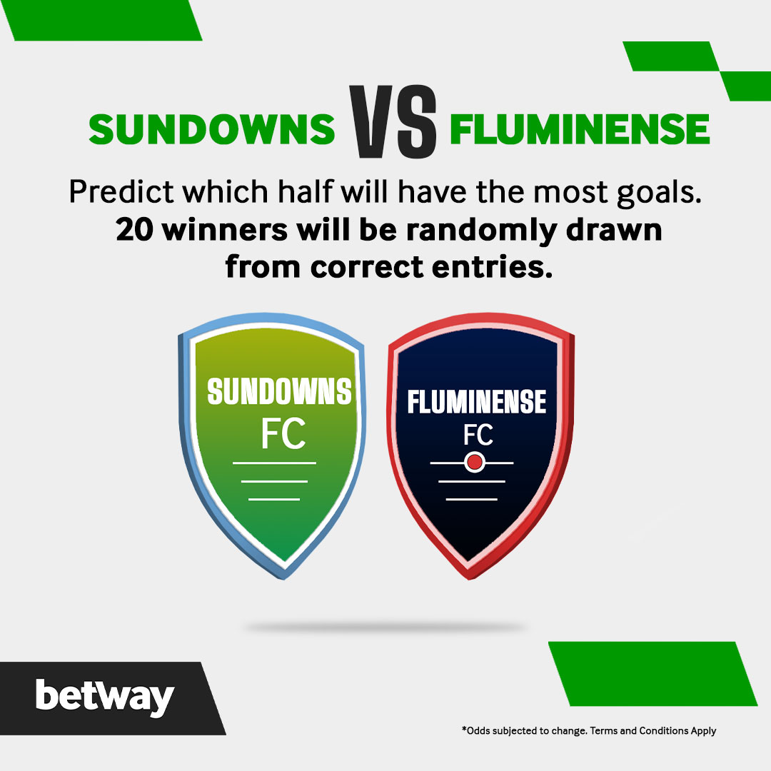 🎯 FIFA CLUB WORLD CUP – Sundowns 🆚 Fluminense

🔥 Free bet vouchers up for grabs!

To Enter:
✅ Follow Betway Malawi
💬 Comment with your prediction
🏷️Tag a friend who loves football
🔁 Share this post

🏆 20 winners will be randomly drawn from correct predictions
📢 Winners