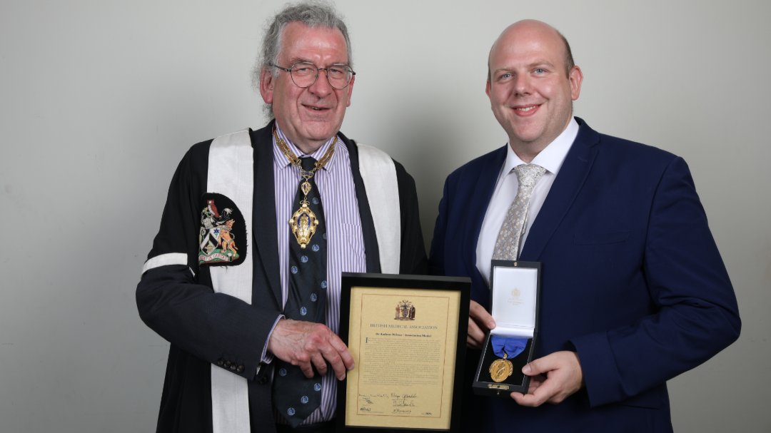 Congratulations to Dr Andrew Wilson, who was awarded the Association Medal in recognition of his distinguished service. 

He has been a BMA member for more than 14 years and has demonstrated dedication and exceptional service in representing students, residents, and GPs. #ARM2025
